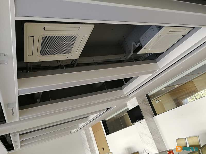 三菱电机商用中央空调餐厅安装完成图